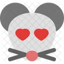 Mouse Heart Eyes Icon