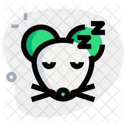 Mouse Sleeping Emoji Icon