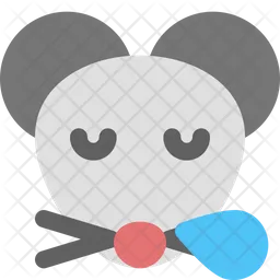 Mouse Snoring Emoji Icon