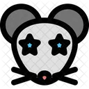 Mouse Star Struck Icon
