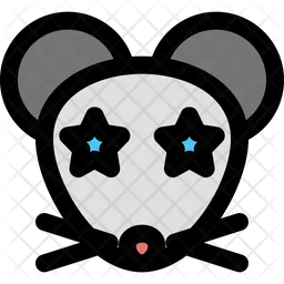 Mouse Star Struck Emoji Icon