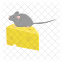 Mouse with cheese  Icon