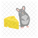 Mouse with cheese  아이콘