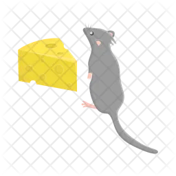 Mouse with cheese  Icon