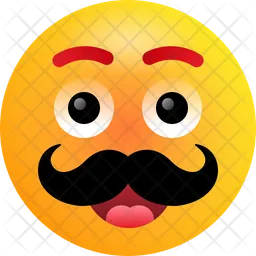 Moustache Emoji Icon