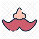 Moustache Hipster Man Icon