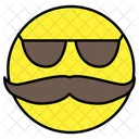 Moustache Emoji Emoticon Smiley Icon