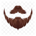 Moustache Moustache Et Barbe Barbe Icône