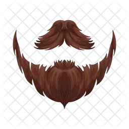 Moustache et barbe  Icône