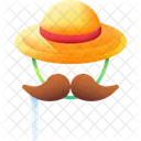 Moustache Hipster Man Icon