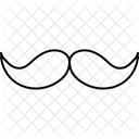 Hipster Man Mustache Icon