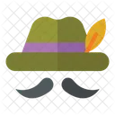 Moustache Hat Germany Icon