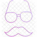Moustache Hipster Man Icon