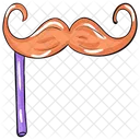 Hipster Moustache Mask Party Props Icon