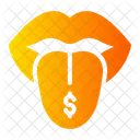 Mouth Dollar Cash Icon