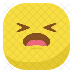 Mouth Gaping And Sad Eyes Emoji Icon
