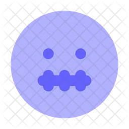 Mouth Shut Emoji Icon