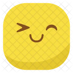 Mouth Smiling And Blinking Emoji Icon