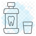 Mouthwash Bottle Health Icon