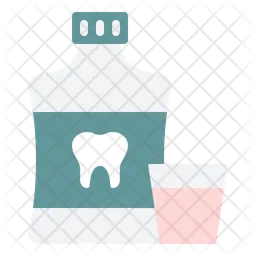 Mouthwash bottle  Icon