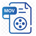 Mov File Extension Files And Folders Icon