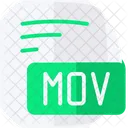 Mov Quicktime Movie Flat Style Icon Icon