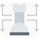 Move Rook Piece Move Chess Rook Move Icon