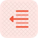Move Text Left Icon