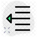 Move Text Left Icon