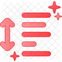 Move Text Vertical Vertical Text Formating Icon