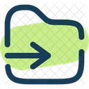 Move To Folder Transfer Folder Back To Folder Icon