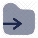 Move To Folder Transfer Folder Back To Folder Icon
