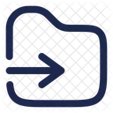 Move To Folder Transfer Folder Back To Folder Icon