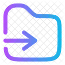 Move To Folder Transfer Folder Back To Folder Icon