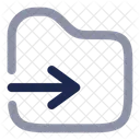 Move To Folder Transfer Folder Back To Folder Icon
