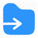 Move To Folder Transfer Folder Back To Folder Icon
