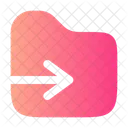 Move To Folder Transfer Folder Back To Folder Icon