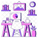Moveis Estudio De Design Estacao De Trabalho Ícone