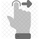 Moverse Hacia La Derecha Dedo Gesto Icono