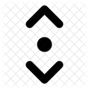 Movimiento Vertical Desplazamiento Deslizamiento Icono