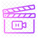 Movie Cinema Clapperboard Icon
