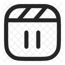 Movie Clapperboard Pause  Icon