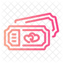 Movie Date Ticket Love Icon