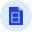 Movie File Streamline Kameleon Icon