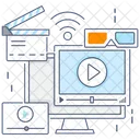 Video Player Live Streaming Media Player Icon