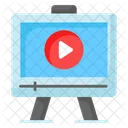 Movie Video Watching Icon