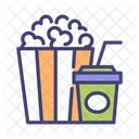 Movie popcorn bucket  Icon