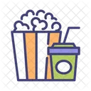 Movie Popcorn Cinema Snack Popcorn Bucket Icône