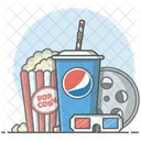 Movie Snack Popcorn Fast Food Icon