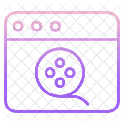 Movie Website Icon Of Gradient Style Available In Svg Png Eps Ai Icon Fonts